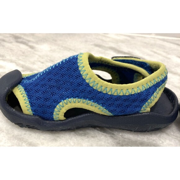 Crocs Swiftwater Slingback Kids C6 Blue Water Shoes Dual Comfort Beach Vacation - Picture 7 of 10